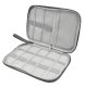 Travel Electronics Organizer Bag for Cables and Chargers, Grey