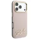 Karl Lagerfeld Grained with Resin Signature Logo MagSafe Case for iPhone 18 Pro / 17 Pro - Pink