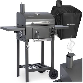Berdsen BD-892 Charcoal Grill with Cover, Black