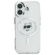 Karl Lagerfeld iPhone 16 Case IML Metal Choupette Head MagSafe, White