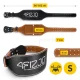 4FIZJO Weightlifting Leather Belt S, Black
