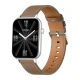 COLMI C28 Smartwatch - Silver / Brown Leather Strap