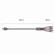 Baseus Rapid USB to Lightning / 2x USB Type C / micro USB Nylon Braided Cable 3.5A, 1.2m