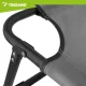 Trizand Foldable Garden Lounger with Cushion, Grey (192x68x28 cm)