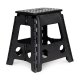 ModernHome Folding Step Stool 15.4 inch, Heavy Duty Plastic Stool with 265 lbs Capacity