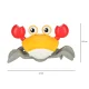 Interactive Crawling Crab Toy with Sensor and Music, Red