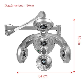 Wall-Mounted Hair Processor Gabbiano GD-505W, Grey