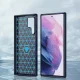 Hurtel Carbon Silicone Case for Samsung Galaxy S23 Ultra Blue