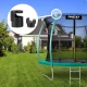 Neo-Sport Trampoline Pole Caps Type C for Inner Net, 6 pcs