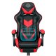 Sofotel Cerber Gaming Chair with Ergonomic Support and Footrest, Black and Red