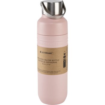 Le Creuset On The Go Insulated Water Bottle, 500ml, Shell Pink