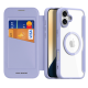 Чехол-книжка Dux Ducis Skin X Pro для iPhone 16 с MagSafe, фиолетовый