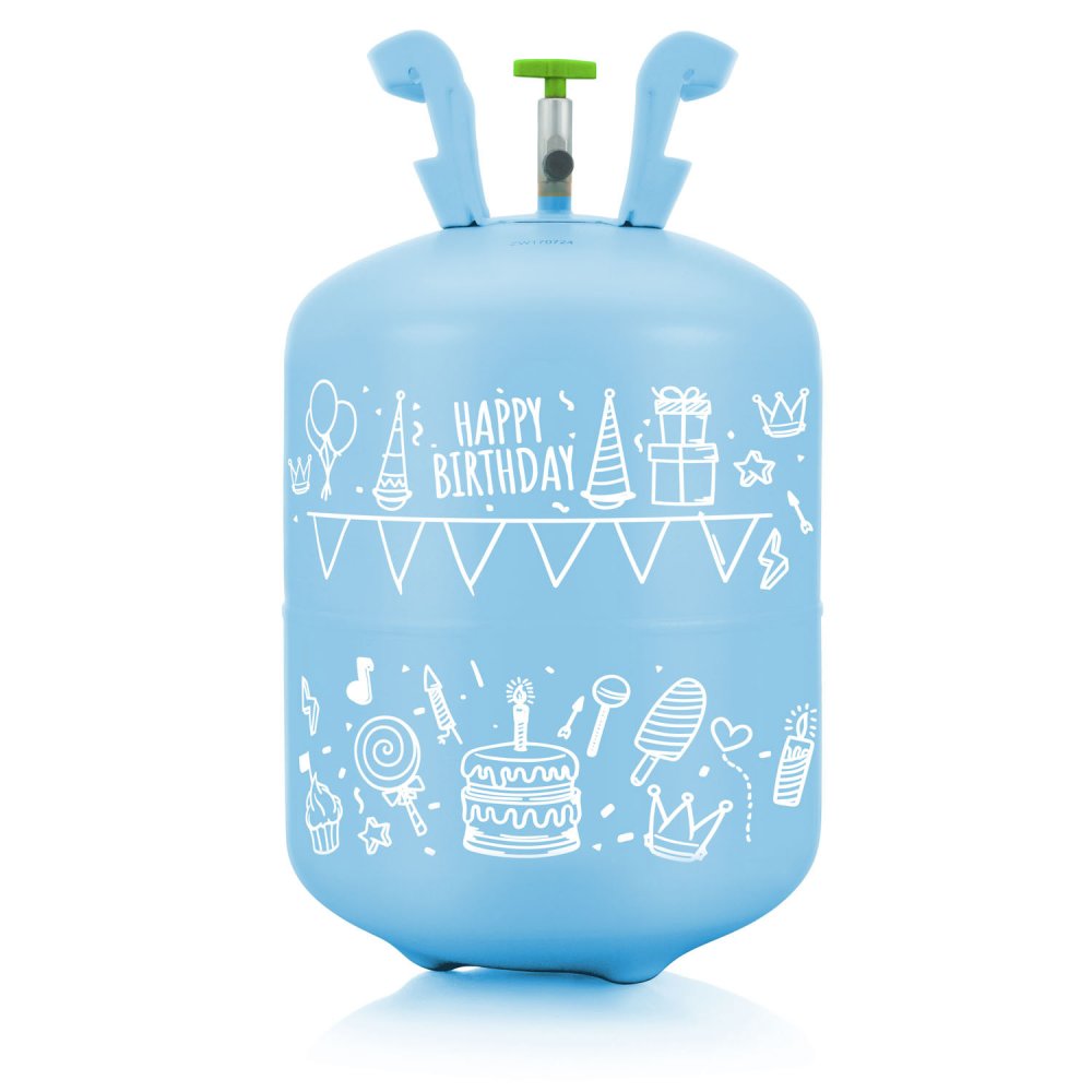 Ricokids Helium Balloon Kit with 0.20 m³ Tank, 30 Balloons and Ribbon (0)