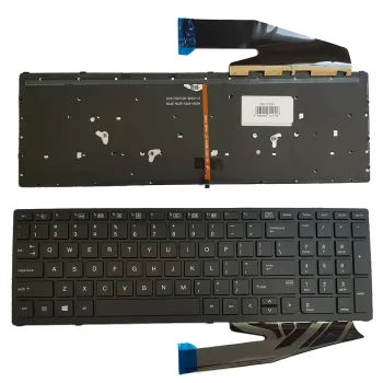 HP ZBook 15 G3 / G4, 17 G3 / G4 US Keyboard Black