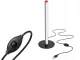 Black LED Desk Lamp with 3 Light Colors and Brightness Control, 25 cm