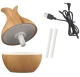 Ultrasonic Air Humidifier and Diffuser with LED Light, Brown
