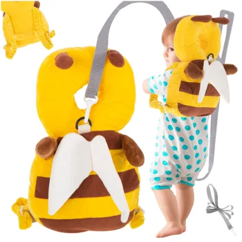 Baby Head Protection Cushion Backpack for Walking, Bee