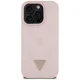 Guess Grained Hot Stamp Peony MagSafe Case for iPhone 16 Pro, Pink