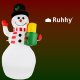 Inflatable Snowman Ruhhy 22625 with LED Projector Lights, 155 cm