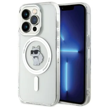 Apple iPhone 15 Pro 6.1'' Karl Lagerfeld IML Choupette MagSafe Cover Case, Transparent