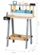 Ecotoys 1172 Wooden Tool Bench and Workshop, 32 Pieces