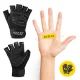 4FIZJO Training Gloves with Wrist Wrap XL, Black