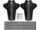 Universal MTB Bike Mudguard Set Front and Rear for 24–28 Inch Wheels, Black