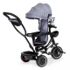 ECOTOYS Tricycle with 360° Rotating Seat and Canopy for Toddlers, Grey