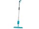 Flat Spray Mop with Reusable Microfiber Pad and 360 Swivel Head, Blue