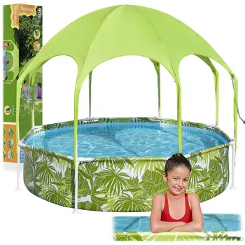 Kids Frame Pool with Canopy 244x51 cm Bestway 56432