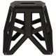 Folding Camping Stool, Portable, 40 cm, Black