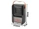 Electric Thermo Fan Heater for Home Office, 500W