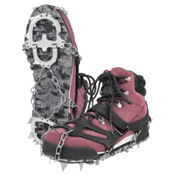 Trizand Ice Cleats Non-Slip Shoe Spikes Size M 35-39 with 12 Spikes
