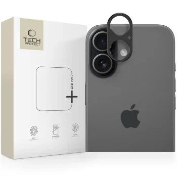 Tech-Protect Camalloy Fit+ iPhone 17 Camera Protector, Black