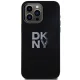 DKNY iPhone 15 Pro Max Case Liquid Silicone Metal Logo, Black