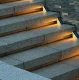 Solar LED Stair Lights ZD148A, 2-Pack, Black