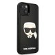 Karl Lagerfeld 3D Rubber Karl\'s Head Case for iPhone 14 Plus, Black