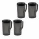 Plastic Pitcher with Lid 3L, Black