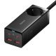 Baseus GaN3 Pro 100W Charging Station 2xUSB-A 2xUSB-C + 1m Cable, Black