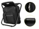 Folding Camping Chair with Backpack and Cooler Bag 3-in-1, Black