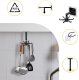 Kitchen Swivel Hanger with 6 Hooks, Black