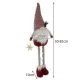 Ruhhy Telescopic Christmas Gnome White/Grey/Red 82cm