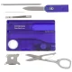 Victorinox SwissCard Lite Multi-Tool Card, Blue Transparent
