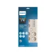 Philips SPN7060WA/58 Surge Protector Power Strip 6 Sockets + 5xUSB 2m White