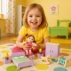 Multistore Wooden Dollhouse Furniture Set, 30 Pieces