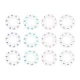Hair Gem Stamper Kit with 180 Gems, Glam Styling Tool for Hair and Clothes 26726