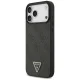 Guess Leather 4G Triangle Strass MagSafe Case for iPhone 17/18 Pro Max - Black
