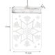 Malatec 3D LED Window Decoration - Snowflake, Warm White