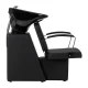 Hairdresser Washing Unit Hair System Edge Noir with Chair, Black