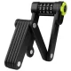 Trizand 25733 Folding Combination Bike Lock, Black